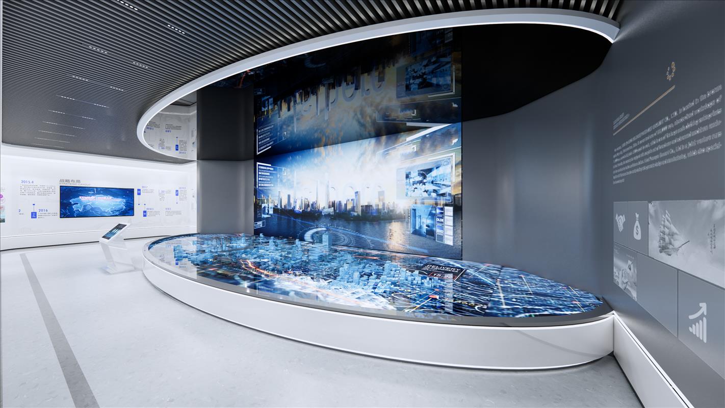 干細胞大健康產業展示館設計—思威圖數字企業數字化展廳的設計方案涉及哪些方面？