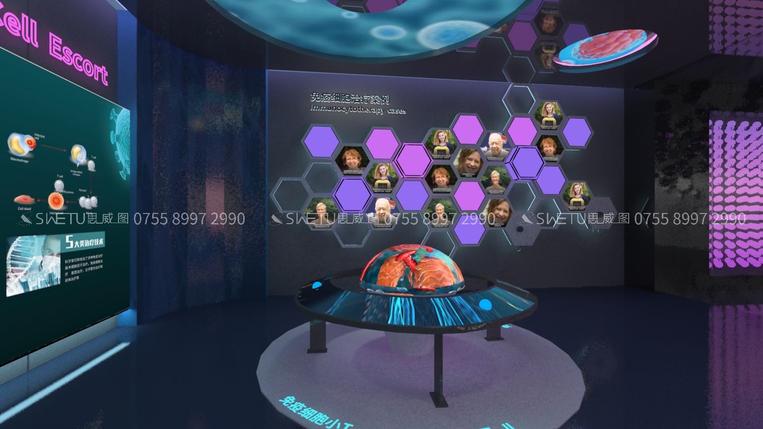 3D裸眼LED顯示屏：為干細胞展廳注入新生命力｜思威圖數字